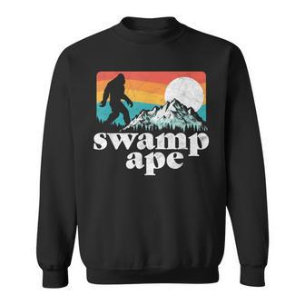 Swamp Ape Florida Bigfoot Mountains Retro Sweatshirt | Mazezy