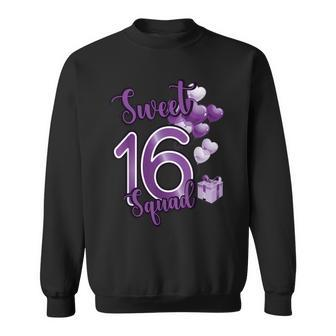 Sweet 16 Squad Sixn Year Birthday Party Sweatshirt | Mazezy CA
