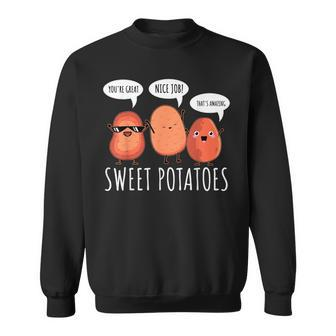 Sweet Potato Motivation Root Vegetable Camote Vegetarian Sweatshirt - Thegiftio UK