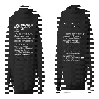 Systems Operator Job Definition Meaning Funny Sweatshirt | Mazezy