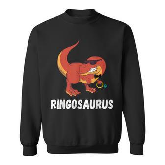 T-Rex Saurus Wedding Party Dino Ring Bearer Security Sweatshirt | Mazezy