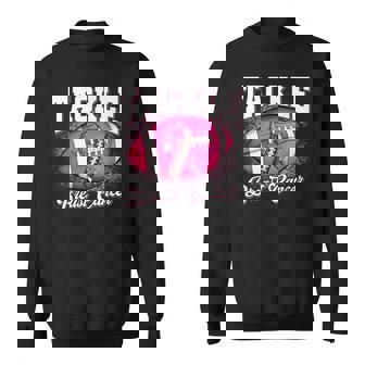 Tackle Football Pink Ribbon Warrior Breast Cancer Awareness Sweatshirt - Monsterry
