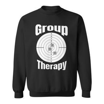 Target Practice Marksmanship Group Therapy Sweatshirt | Mazezy
