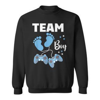 Team Boy Gender Reveal Baby Video Games Gamer Sweatshirt - Thegiftio UK