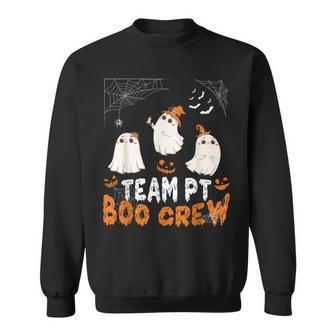 Team Pt Boo Crew Cute Ghost Halloween Physical Therapy Bats Sweatshirt - Monsterry DE