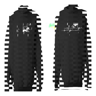 Teardrop Trailer Heartbeat Camping Pulse Line Ekg Rv Sweatshirt | Mazezy