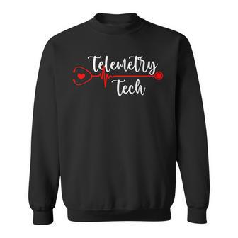 Telemetry Tech Heartbeat Telemetry Technician Sweatshirt | Mazezy