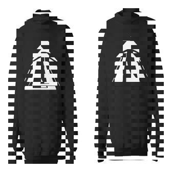 Tent White Text Sweatshirt | Mazezy