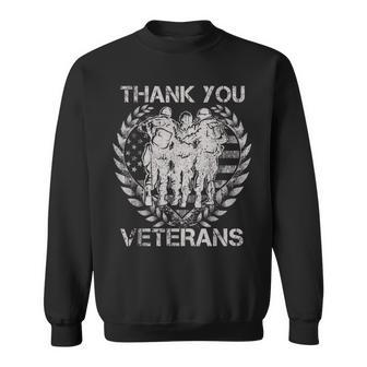 Thank You For Your Service Veteran Memorial Day Military Sweatshirt - Seseable