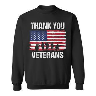Thank You Veterans Day & Memorial Day Partiotic Military Sweatshirt - Monsterry CA