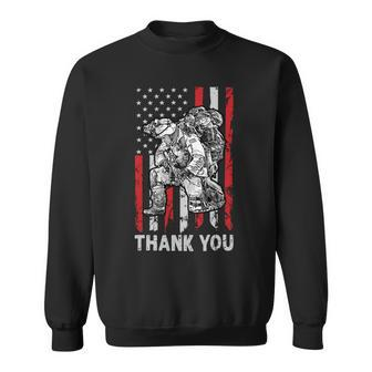 Thank You Proud Patriotic American Veterans 362 Sweatshirt - Monsterry CA