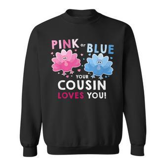 Thanksgiving Baby Shower Gender Reveal For Cousin Sweatshirt | Mazezy