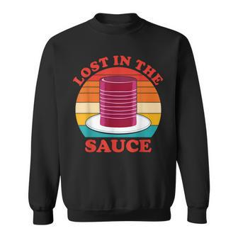 Thanksgiving Cranberry Sauce Lost In The Sauce Vintage Sweatshirt - Thegiftio UK