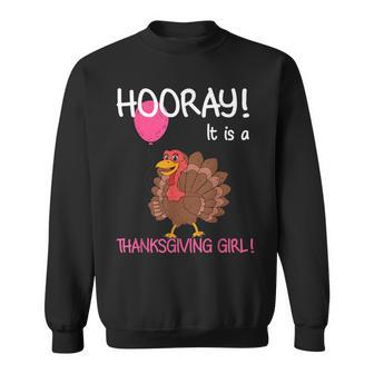 Thanksgiving Gender Reveal Design For Expecting Parents Sweatshirt | Mazezy