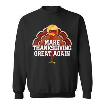 Make Thanksgiving Great Again Turkey 2024 Sweatshirt | Mazezy