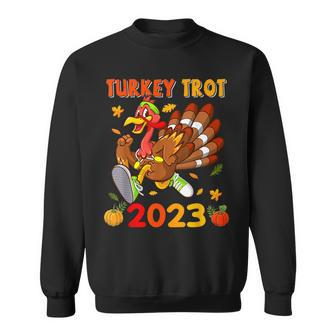 Thanksgiving Turkey Trot 2023 Pumpkin Autumn Turkey Running Sweatshirt - Thegiftio UK