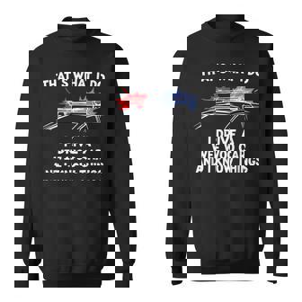 Thats What I Do I Drive A Wee Woo Car & I Know Things Police Sweatshirt | Mazezy