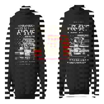 Thats What I Do I Fix Stuff And I Know Things American Flag Sweatshirt | Mazezy