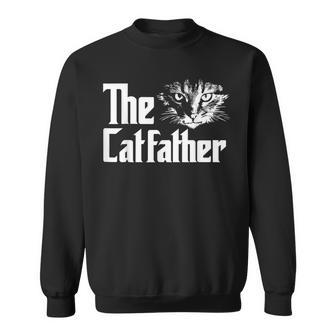The Catfather Funny Cat Enthusiast Father Kitten Lover Sweatshirt | Mazezy