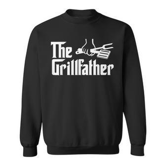 The Grillfather Funny Cool Bbq Grill Chef Sweatshirt | Mazezy