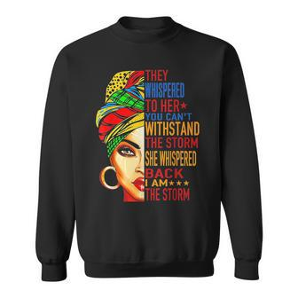 They Whispered To Her Melanin Queen Lover Gift Sweatshirt | Mazezy