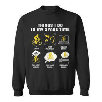 Things I Do In My Spare Time Cycling Sweatshirt | Mazezy