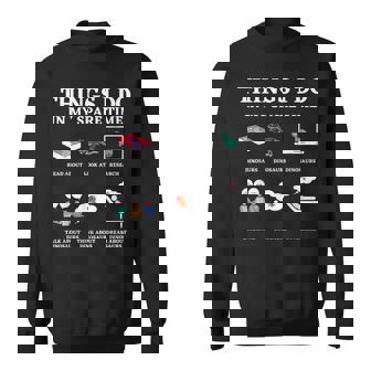 Things I Do In My Spare Time Dinosaurs Theme Dino Lover Sweatshirt | Mazezy