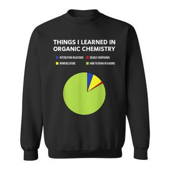 Things I Learn In Organic Chemistry Chemistry Student Sweatshirt | Mazezy