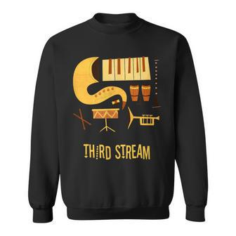 Third Stream Vintage Jazz Music Sweatshirt | Mazezy