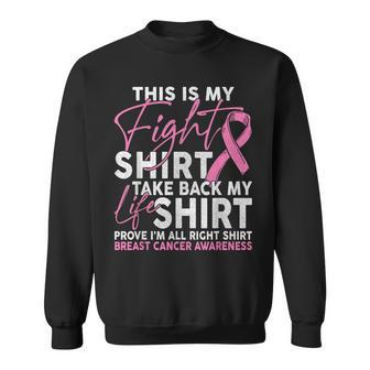 This Is My Fight Breast Cancer Fighter Pink Boxing Glove Sweatshirt | Mazezy