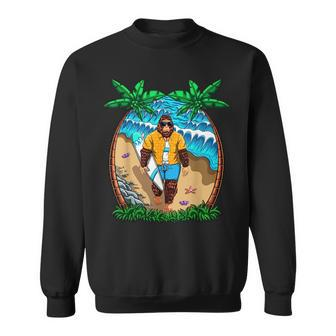 This Is My Hawaiian Bigfoot Sasquatch Surf Vacation Sasquatch Funny Gifts Sweatshirt | Mazezy