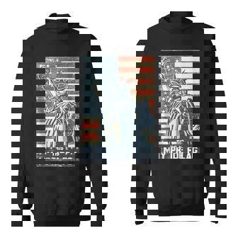 This Is My Pride Flag Usa American 4Th Of July Patriotic Patriotic Funny Gifts Sweatshirt | Mazezy