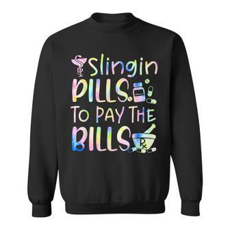 Tie Dye Educated Drug Dealer Humor Pharmacist Pills Medicine Humor Funny Gifts Sweatshirt | Mazezy