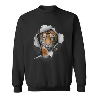 Tiger Lover Safari Animal Tiger Art Tiger Sweatshirt | Mazezy CA