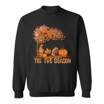Tis The Season Gnome Pumpkin Spice Football Thanksgiving Sweatshirt - Monsterry DE
