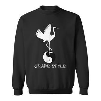 Top China White Crane Martial Arts Kung Fu Style Sweatshirt | Mazezy