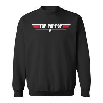 Top Pop Pop Funny Father Grandpa 80S Fathers Day Gift Sweatshirt | Mazezy
