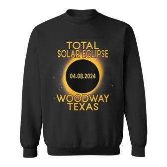 Total Solar Eclipse 2024 Woodway Texas Path Of Totality Sweatshirt | Mazezy