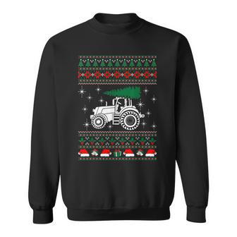 Tractor Ugly Christmas Sweater T Sweatshirt | Mazezy