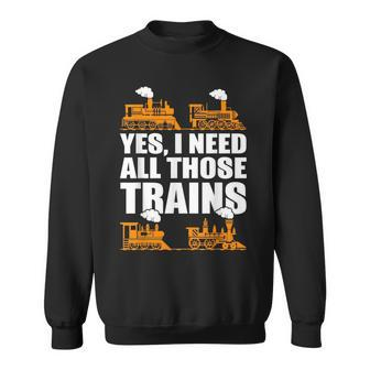 Train Collector Funny Model Train Sweatshirt | Mazezy