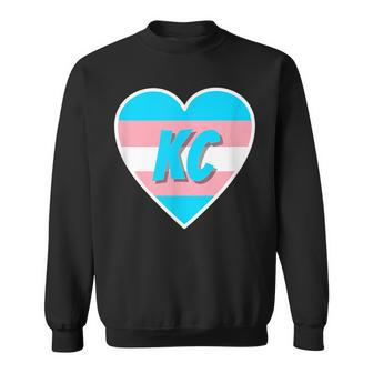 Trans Pride Heart Kansas City Sweatshirt | Mazezy