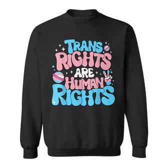 Trans Rights Are Human Rights Lgbtq Pride Transgender Sweatshirt | Mazezy