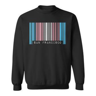 Transgender Barcode Pride Trans San Francisco California Sweatshirt | Mazezy