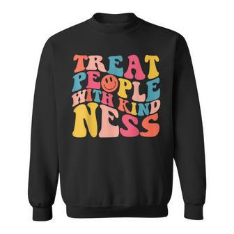 Treat People With Kindness Trendy Preppy Sweatshirt | Mazezy UK