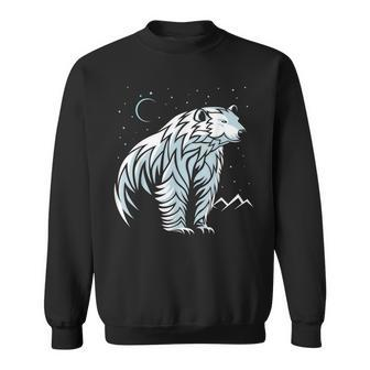 Tribal Polar Bear Tattoo Style Sweatshirt | Mazezy