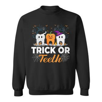 Trick Or Th Halloween Costumes Dental Assistant Dentist Sweatshirt | Seseable CA
