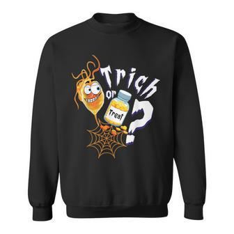 Trick Or Treat Microbiology Halloween Medical Lab Science Sweatshirt - Monsterry DE