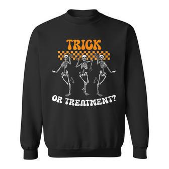 Trick Or Treatment Physical Therapy Skeleton Pt Halloween Sweatshirt - Monsterry UK
