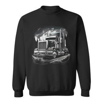 Truck Driver 18 Wheeler Trucker Gift Sweatshirt - Monsterry