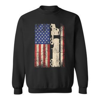 Truck Driver Usa American Flag Patriotic Trucker Men Sweatshirt - Thegiftio UK